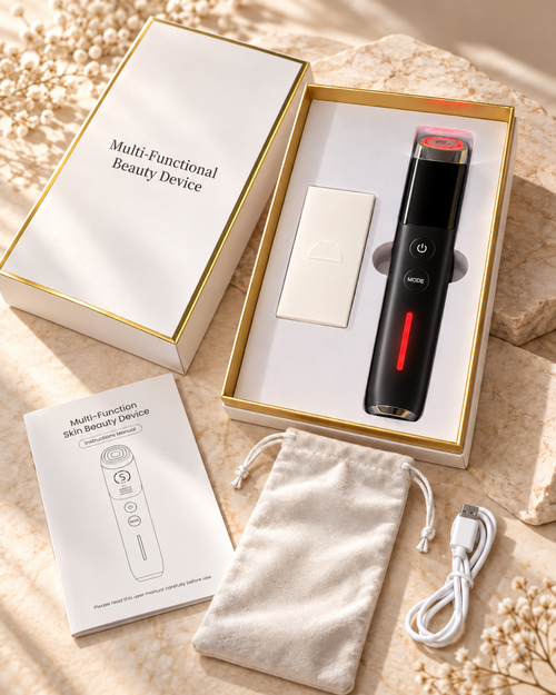 VELYSERA Face Booster black gift box with microcurrent, EMS and electroporation device