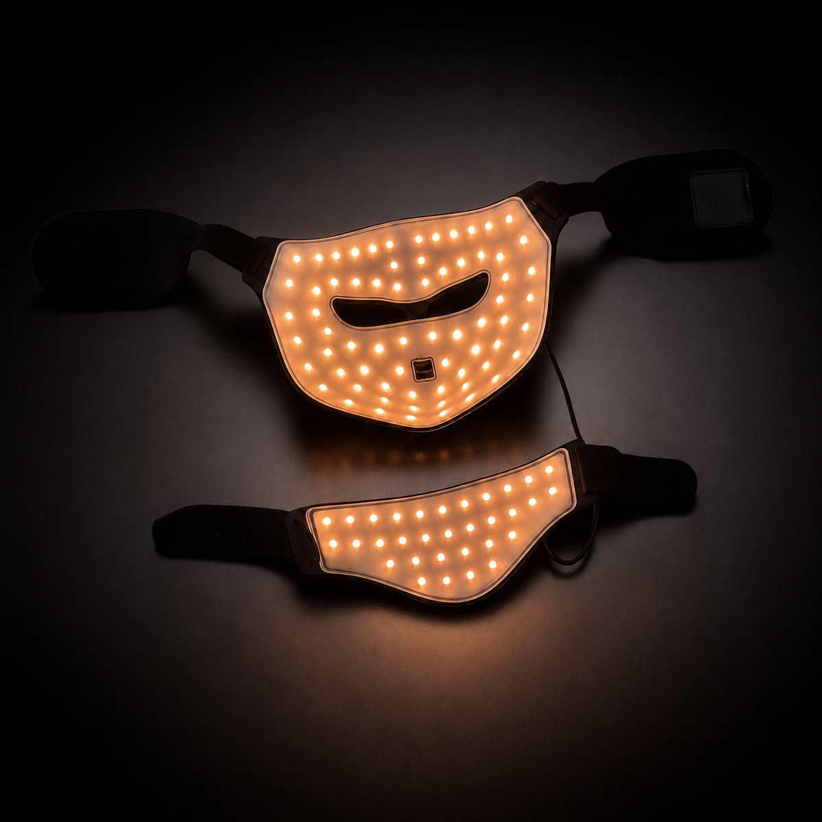Masque LED visage VELYSERA — mode lumière jaune